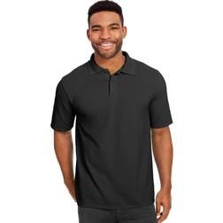 Hanes FreshIQ X-Temp Pique Polo Black