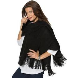 Women's Pashmina Shawl by Accessories For All in Black
