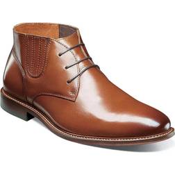 Stacy Adams Maxwell Plain Toe Chukka Boot Smooth leather Cognac 25551-221