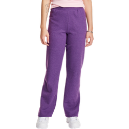 Hanes EcoSmart Women's Sweatpants with Open Bottom Legs - Violet Splendor Heather