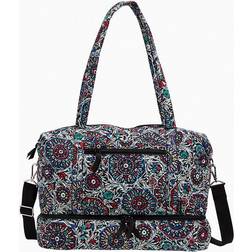 Vera Bradley Deluxe Travel Tote Bag - Stained Glass Medallion