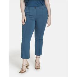 Samoon Stretch Trousers in 7/8 Length Lucy - Mountain Lake