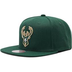 Mitchell & Ness snapback cap team ground milwaukee bucks one