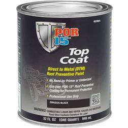 POR-15 Chassis Black Top Coat Paint -1 qt Moisture