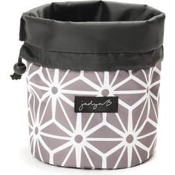 Jadyn Cosmetic Cinch Compact Travel Makeup Bag and Cosmetic Organizer Geometric Gray