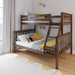 Max & Lily Twin Over Full Frame Ladder Bunk Bed