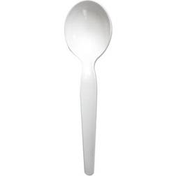 Boardwalk BWKSOUPHWPSWH Polystyrene Cutlery, Soup Spoon