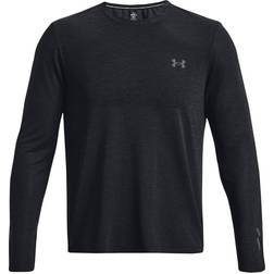 Under Armour Seamless Stride Langarm-Oberteil für Herren Schwarz Reflektierend