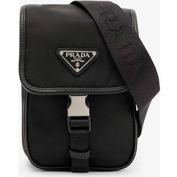 Prada Schultertasche aus Re-Nylon Schwarz Einheitsgröße