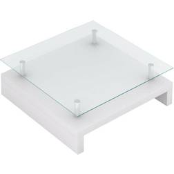 vidaXL Glass Top Coffee Table 30.3x30.3"