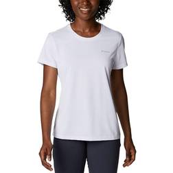 Columbia Women's Hike Short Sleeve Crew Shirt - White