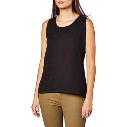 Hanes Mini-Ribbed Cotton Tank Top - Black