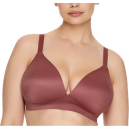 Bali Comfort Revolution Soft Touch Perfect Wire-Free Bra - Rustic Berry Red