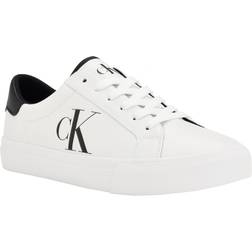 Calvin Klein Men's Rex Logo Two Tone Sneakers White