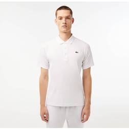 Lacoste Men's SPORT Breathable Abrasion-Resistant Interlock Polo White