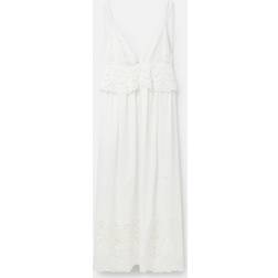 Stella McCartney White V-Neck Maxi Dress FR