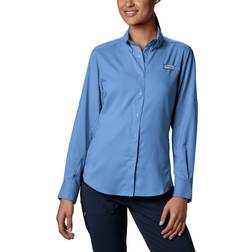 Columbia Women's Tamiami II Long Sleeve Shirt, White Capblue