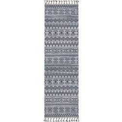 Nourison Asilah Area Rug Blue, Gray 26x98"