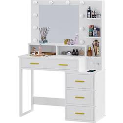 Tiptiper Large Vanity Dressing Table 15.7x36.2"