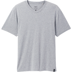 Prana Men's V-Neck T-shirt - Medium Heather Grey