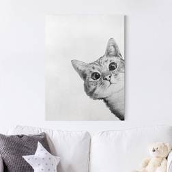 Tiere Hochformat Illustration Katze Bild