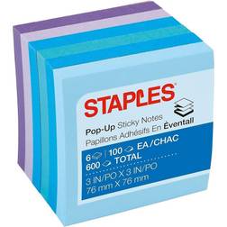 Staples 3" Watercolor Pop-Up 600 Notes