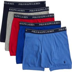 Polo Ralph Lauren P5 Classic Fit Cotton Boxer Briefs Andover Heather/Aerial Blue/Rugby Royal Rl2000 Red/Cruise Navy