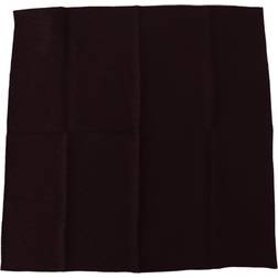 Dolce & Gabbana Brown Silk Blend Square Wrap Handkerchief Scarf