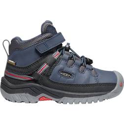 Keen Little Kid's Targhee Waterproof Boot - Blue Nights/Red Carpet