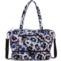 Vera Bradley Deluxe Travel Tote Bag - Plum Pansies