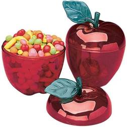 Fun Express Red apple favor containers, party supplies, 12 pieces