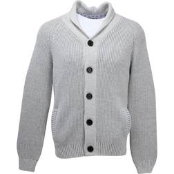 XRay Men's Shawl Collar Cardigan - Light Grey