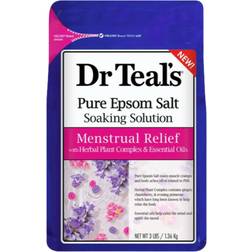 Dr Teal's Pure Epsom Salt Soaking Solution Menstrual Relief with Herbal Plant Complex
