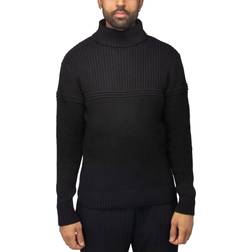 XRay Men's Ribbed Turtleneck Sweater Black