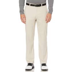 PGA tour Men's Flat-Front Golf Pants Silver Lining Silver Lining