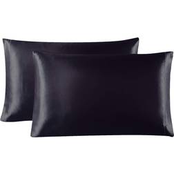 Love's cabin Silk Pillow Case Black (76.2x50.8)