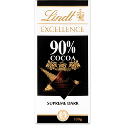 Lindt Excellence Dark 90% Cocoa Chocolate Bar 100g 1pakk