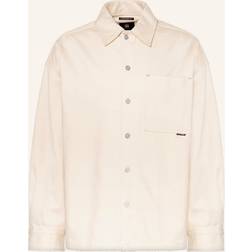 G-Star Men's Boxy-Fit Cotton Twill Shirt ECRU