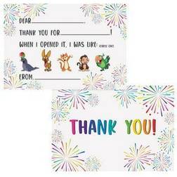 Better Office Thank You Cards with Envelopes, 4.25" x 6" Multicolor, 50/Pack 64632-50PK Multicolor