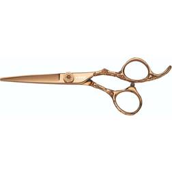 Haarschere friseurschere haare e-kwip flower rosé gold flr 55 5,5“ 0425