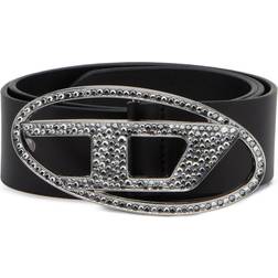 Diesel Black B-IDR Strass Belt