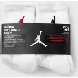 Jordan LEGEND CREW SOCKS 6-PACK Socks White in Größe:5-7