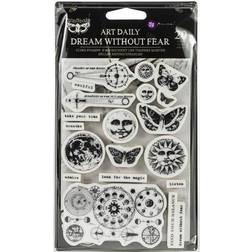 Prima Art Daily Planner Clear Stamps-Dream Without Fear