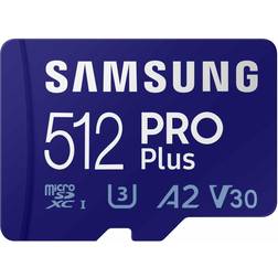 Samsung PRO Plus microSD Class 10/UHS-I (U3) V30 180/130MB/s 512GB