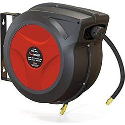 ReelWorks Air Hose Reel Retractable 3/8" 50' Foot Hybrid Max