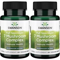 Swanson Premium Full Spectrum 7 Mushroom Complex Vitamin 60 pcs