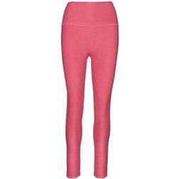 Beyond Yoga Spacedye Caught In The Midi High Waisted Legging - Raspberry Pink Heather