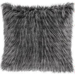 Madison Park Edina Faux Fur Complete Decoration Pillows Black (50.8x50.8)
