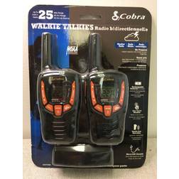 Cobra 23-Mile, 22-Channel 2-Way Radios Pair Black