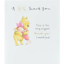 UK Greetings Cards & Invitations Disney Pooh Bear & Piglet A Big Thank You Greeting Card